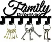 Coat Rack Wall Mount Rustic Wall Hanger Vintage cast Iron Key Ring with 6 Hooks, Wall Hanger and Metal Art for Living Room and Home Decoration Wall Coat Hooks