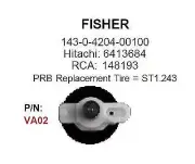 PRB VA02 VCR Idler For Fisher: 143-0-4204-00100 Hitachi: 6413684 RCA: 148193