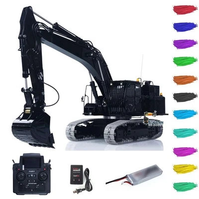 LESU ZX490 1:14 Hydraulic RC Excavator RTR Digger Flysky PL18EV Lite Sound Smoke