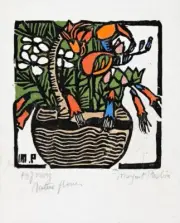 Basket Of Australian Flowers : Margaret Preston : 1925 : Art Print