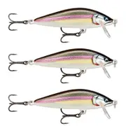 3x Rapala 3.5cm Countdown Sinking Hardbody Balsa Fishing Lures -Gilded Wakasagi