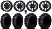 MSA ThunderLips 14" Wheels Black 27" Swamp Lite Tires Renegade Outlander