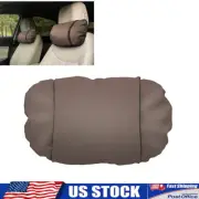 Car Seat Headrest Pad Memory Foam Pillow Head Neck Rest Support Cushion Brown