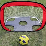 Ihvewuo Soccer Goal Nylon Football Goal Net Foldable Portable Soccer Goal Kids Children Football Target Net for Playground Backyard Indoor Outdoor 110 x 80 x 80 cm