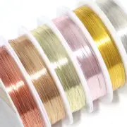 High Quality 6 Colors Copper Wire Making Beading Wire Jewelry String Wire Beads