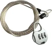 Combination Cable Locks - Wire Rope Combination Lock | Vehicle Travel Bag Locking Supplies, Car Cover Locks with Three Digits for Backpacks, Handbags, Small Cabinets, and Briefcases
