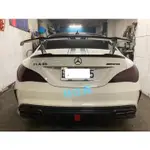 賓士 BENZ W117 CLA GTSV款戰鬥尾翼 W117碳纖戰鬥尾翼 CLA250大尾翼 CLA45碳纖大尾翼