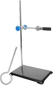HOMOCONO Stable Laboratory Support Stand Chemistry Lab Stand Clamp Set Metalware for Heavy Equipment