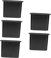 Angoily Speaker Cabinet Air Port Tube 5 Pack Portable Speaker Air Tube Enhance Bass Response Easy Installation Black 63 * 157mm