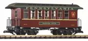 PIKO 38657 G Scale PRR Wood Coach 23117