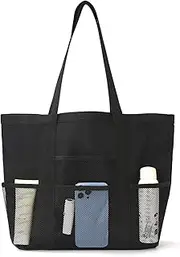 [Generico] Beach Bag - Reusable Carry Bag | Large Capacity Multi-purpose Pool Pouch, Waterproof Mesh Carnage, Portable Portable Swimming Bag for Sunglasses in Bottles