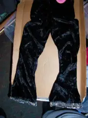 NWT DOTTIE LOVES (made in USA) Black Sequined Dancewear Pants - SIZE S