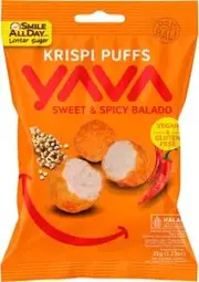 Yava Krispi Puffs Sweet & Spicy Balado 35g