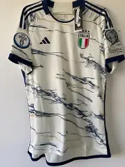 ITALY 2023 AWAY SHIRT ADIDAS [L] BRAND NEW W/ OFFICIAL PATCHES, FOOTBALL FIGC
