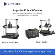 ANYCUBIC Kobra 3/Kobra 3 Combo 600mm/s Multi Color 3D Printer 25*25*26CM Lot