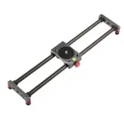 16 Inch/40cm Mini Table Top Video Camera Slider Carbon Fiber Rail Rods Up to 11l