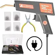 120W St er Plastic Welding Torch High Power Car Bumper Rep Kit with Pliers 4 Kinds St es Hard Storage Case, Plastic Cracks R iring Welder