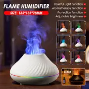 Bedroom 130ML USB Mist 3D Flame Air Humidifier Essential Oil Diffuser Home Decor