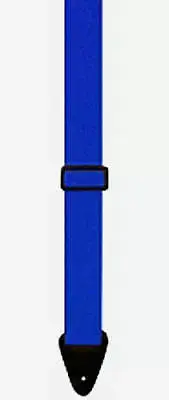 Perris 2" Poly Pro Royal Blue Guitar Strap with Leather ends