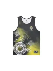 Richmond Tigers AFL Mens Indigenous Training Singlet by Sporting House