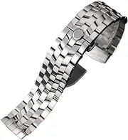 [UsmAsk] 22mm Stainless Steel Watchband Folding Buckle Watch Strap Fit For Franck Muller Series Men