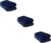 MERRYHAPY 3pcs Blanket Doggie Poncho Cot Car Towel Puppies Waterproof Dog Mat Bedspread Kits Bed Throws Device Puppy Dogs Crib Mattress Pet Mat Bedding Towels Greenery Decor Blue