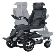 Vertical Lift Assist Standing Electric Wheelchair With Adjustable Seat And Backrest Rotation