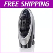 Silver/Gray Portable Evaporative Cooler with Detachable Tank and Carbon Filter