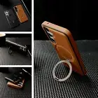 For Samsung Galaxy A55 A35 A25 A15 A14 A13 Ring Stand PU Leather Magnetic Case
