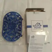 Smart Home Oval Cast Iron Trivet Blue Floral New in Box sku# 0004NJ