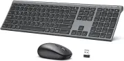 DK03 Bluetooth Keyboard and Mouse, Rechargeable Dual-Mode (Bluetooth 4.2 + 2.4G)