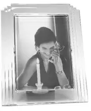 Waterford Lead Crystal Metropolitan 5x7 Picture Frame New in Box. Discontinued.