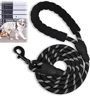 10FT Long Rope Leash for Dog Training, BetterJonny 1/2inch Strong Dog Leashes with Comfortable Padded Handle, Reflective Nylon Dog Traction Rope for Large Medium Small Dogs Playing, Outside Walking