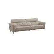 Swankie Leather Upholstery Three Seater Sofa/Steel Legs