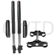 Front Fork + 45/48mm Handlebar Triple Tree For Motocycle Pit Dirt Bike 110 125CC