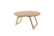 Wood Amaze Graze Round Folding Picnic Table (Rubberwood) - 50cm