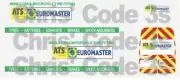 Code 3 Adhesive Vinyl Decals fit Corgi 1/64 Transit - ATS Euromaster