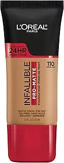 L'Oreal Paris Cosmetics Makeup Infallible Pro-Matte Liquid Longwear Foundation, Créme Café, 1 fl oz.