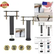 Premium Adjustable Bed Frame Legs - 6pcs, Height 5.9 to 8.6 Inches for Stability