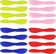 KALIONE 16 Pcs Plastic Butter Spreader Versatile Butter Knife Multi-Purpose Butter Knife Kitchen Frosting Knives for Butter Cream Cheese Icing Jam 7 x 1.4 Inch(4 color)