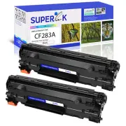 2PK Black CF283A 83A Toner for HP LaserJet Pro M125a M125ra M125nw M125rnw M126a