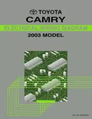 2003 Toyota Camry Wiring Diagrams Schematics Layout Factory OEM