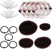 SAFIGLE 1 Set Invisible Hair Nets with Hair Clips for Women and Versatile Styling Tools for Natural Look for Performances and Photoshoots
