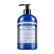 Dr. Bronner's All-one 4-in-1 Organic Sugar Pump Soap - Peppermint 355ml