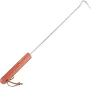 Food Flipper Hook with Comfortable Handle Multipurpose Meat Turning Tool for Grilling Roasting and Outdoor Cooking for Steak Fish Chicken Sausage and Vegetables