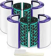 2 PACK TP04 HP04 DP04 Replacement Hepa Filter for Dyson HP04 TP04 DP04 TP05 DP05 Sealed Two Stage 360° Pure Cool Fan HEPA Filter & Activated Carbon Filter
