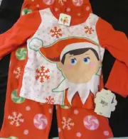 unisex Elf on the shelf pajamas sleepwear set size 2T brand new NWT $30.00