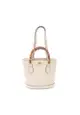 二奢 Pre-loved Gucci Bamboo Shoulder bag tote bag leather light beige 2WAY