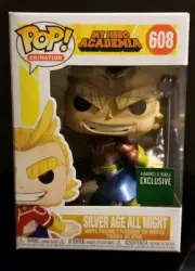 Funko Pop Metallic All Might 608 My Hero Academia Barnes Noble Exclusive