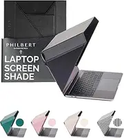 Philbert Design - 4 in 1 Laptop Screen Shade Slim Hood : Sun Shade | Privacy | Heat Protection | Contrast Enhancement. 15”/16” Laptops - Universal. Lightweight, Simple. Patent D790551 - Black